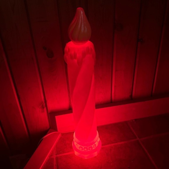 Vintage Poloron Products Inc 18” Blow Mold Christmas Candle - Picture 11 of 11